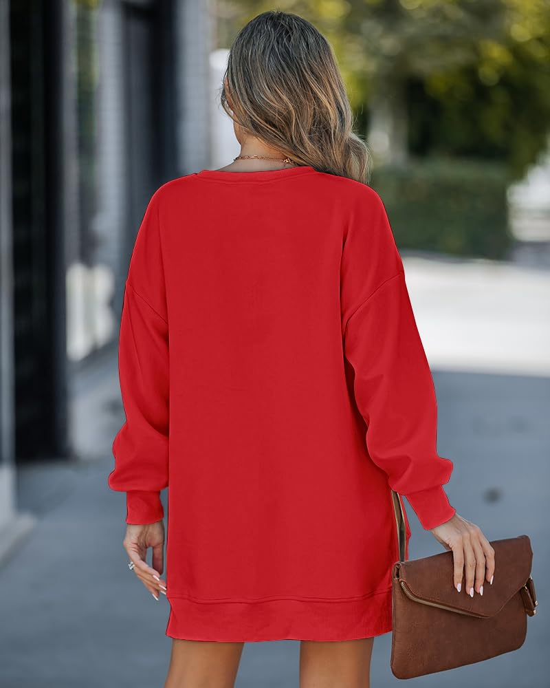 Women's Christmas Sequin Zipper Slit Sweatshirt Dress (Buy 2 Free Shipping)