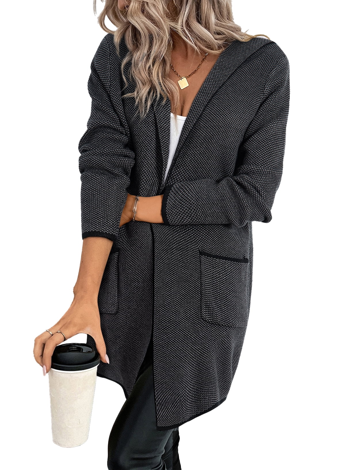 Women's Oversized Hooded Knitted Cardigan (Buy 2 Free Shipping)