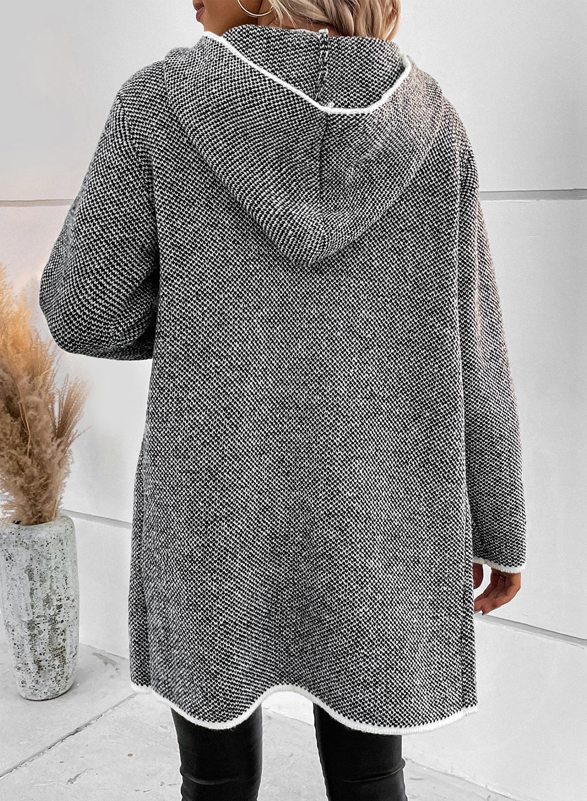 Women's Oversized Hooded Knitted Cardigan (Buy 2 Free Shipping)