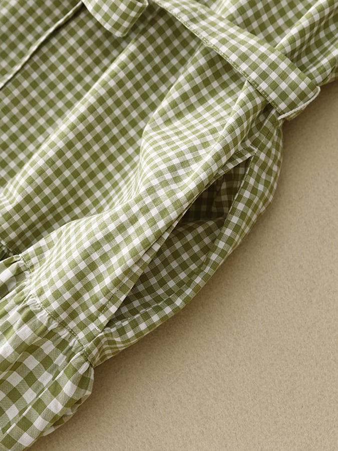 Comfortable Thin Plaid Lace Up Sleeveless Dress